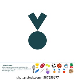 Medal Icon in trendy