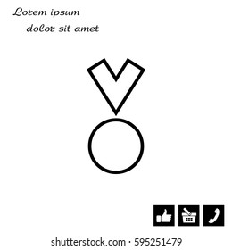 Medal Icon in trendy