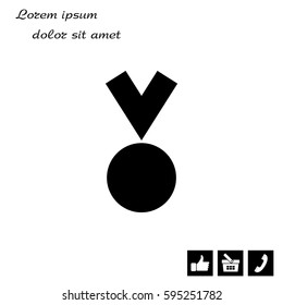 Medal Icon in trendy