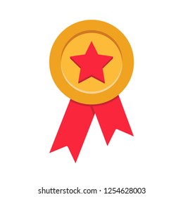 medal icon in trendy flat style, award vector icon 