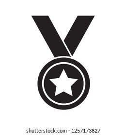 medal icon in trendy flat style, award vector icon 
