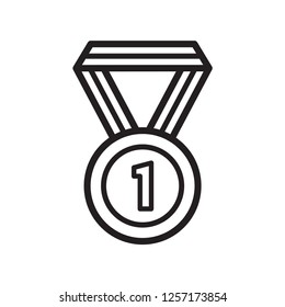 medal icon in trendy flat style, award vector icon 