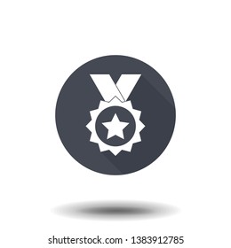 Medal Icon in trendy flat style isolated. Medal symbol for your web site design, logo, app, UI. Vector illustration, EPS10.