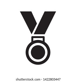 Medal icon in trendy flat style design. Vector graphic illustration. Suitable for website design, logo, app, and ui. EPS 10.