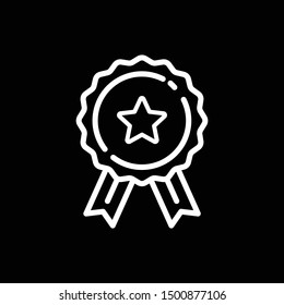 Medal Icon in trendy flat style isolated on grey background. Medal symbol for your web site design, logo, app, UI. Vector illustration, EPS10, Premium.