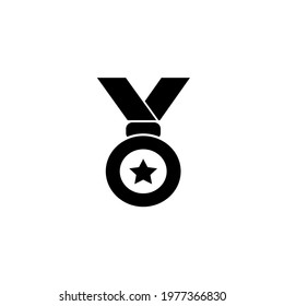 Medal Icon in trendy flat style isolated on white background. Medal symbol for your web site design, logo, app, UI. Vector illustration, EPS10.