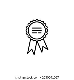 Medal Icon in trendy flat style isolated on white background. Medal symbol for your web site design, logo, app, UI. Vector illustration, EPS10.