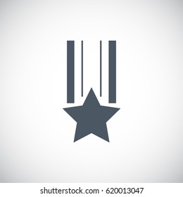 Medal Icon in trendy flat style for your web site design, logo, app, UI. Vector illustration, EPS10.