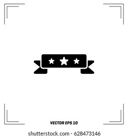 Medal Icon in trendy flat style isolated 