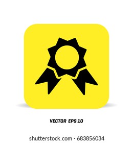 Medal Icon in trendy flat style isolated 