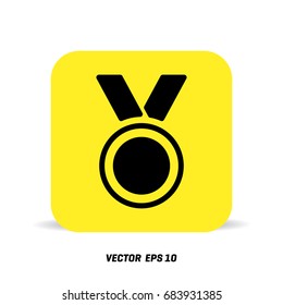 Medal Icon in trendy flat style isolated 