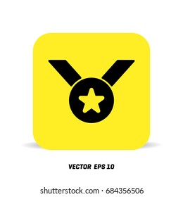 Medal Icon in trendy flat style isolated 