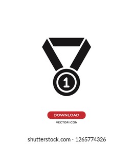 Medal icon vector