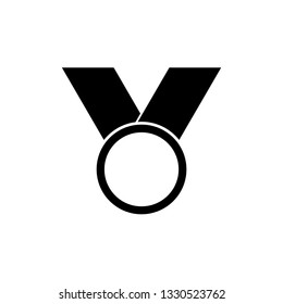 Medal icon vector 