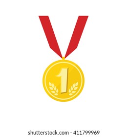 Medal icon vector