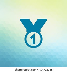 Medal icon vector