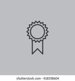 Medal icon vector, 