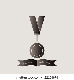 Medal icon, vector