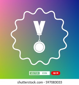 Medal icon, vector