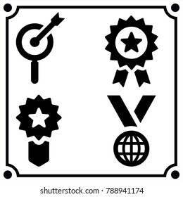 medal icon vector