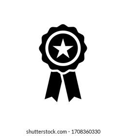 Medal icon vector. Award icon vector isolated 