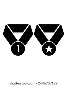 medal icon, vector best flat icon.