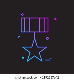medal icon vector design 