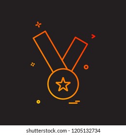 medal icon vector design