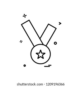 medal icon vector design
