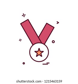 medal icon vector design