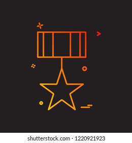 medal icon vector design 
