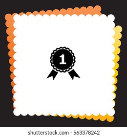 Medal  icon. Vector design. 