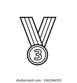 medal icon vector design illustration