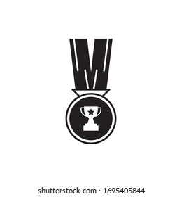 Design-Vorlage für Medaillensymbol-Vektorillustrationen