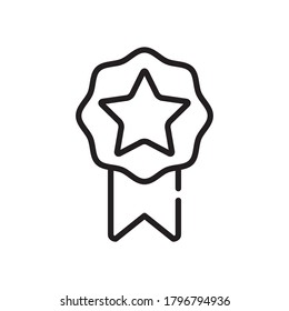 Plantilla de diseño de vectores de iconos de medallas