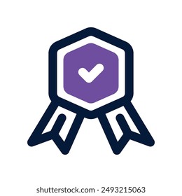medal icon. vector dual tone icon for your website, mobile, presentation, and logo design.