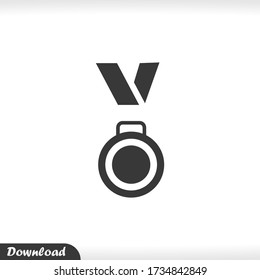 Vector de icono de medalla Eps 10
