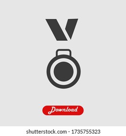 Vector de icono de medalla Eps 10
