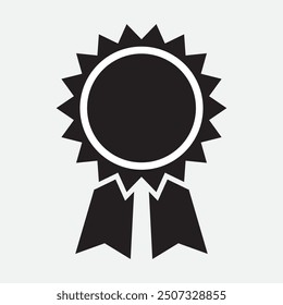 Medal icon vector. flat style with medal vector on white background. Vector illustration.