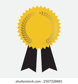 Medal icon vector. flat style with medal vector on white background. Vector illustration.