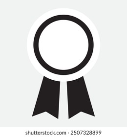 Medal icon vector. flat style with medal vector on white background. Vector illustration.
