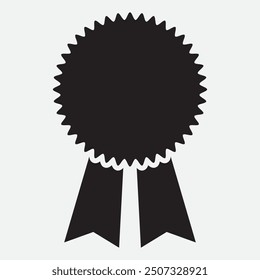 Medal icon vector. flat style with medal vector on white background. Vector illustration.