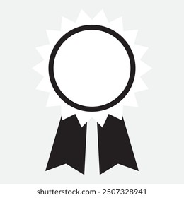 Medal icon vector. flat style with medal vector on white background. Vector illustration.