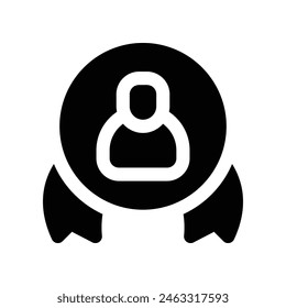 medal icon. vector glyph icon for your website, mobile, presentation, and logo design.