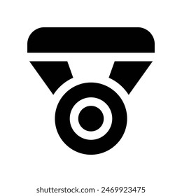 Medaillensymbol. Vektorgrafik-Glyphensymbol für Website, Handy, Präsentation und Logo-Design.