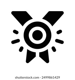 medal icon. vector glyph icon for your website, mobile, presentation, and logo design.
