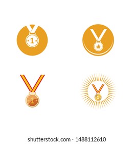 medal icon vector illustration design template