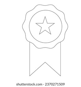 diseño de ilustración vectorial de icono de medalla