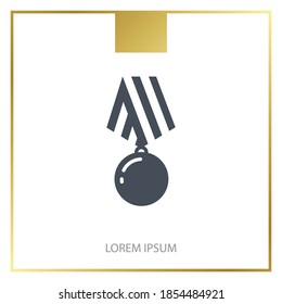 medal icon. Vector illustration EPS 10.