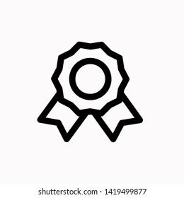 Medal icon, vector illustration. Flat design style. vector medal icon illustration isolated on white background, medal icon Eps10. medal icons graphic design vector symbols.